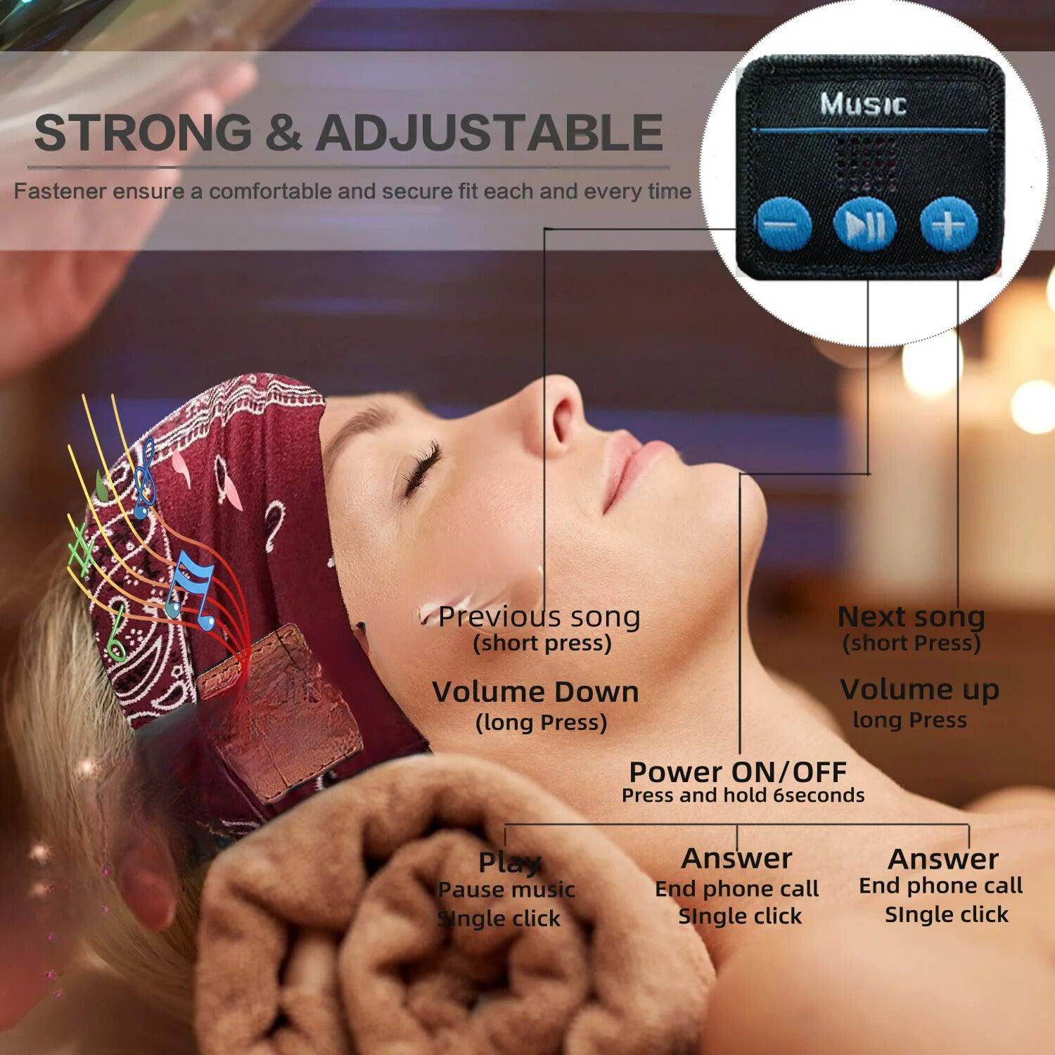 Wireless Bluetooth Bedphones Headband