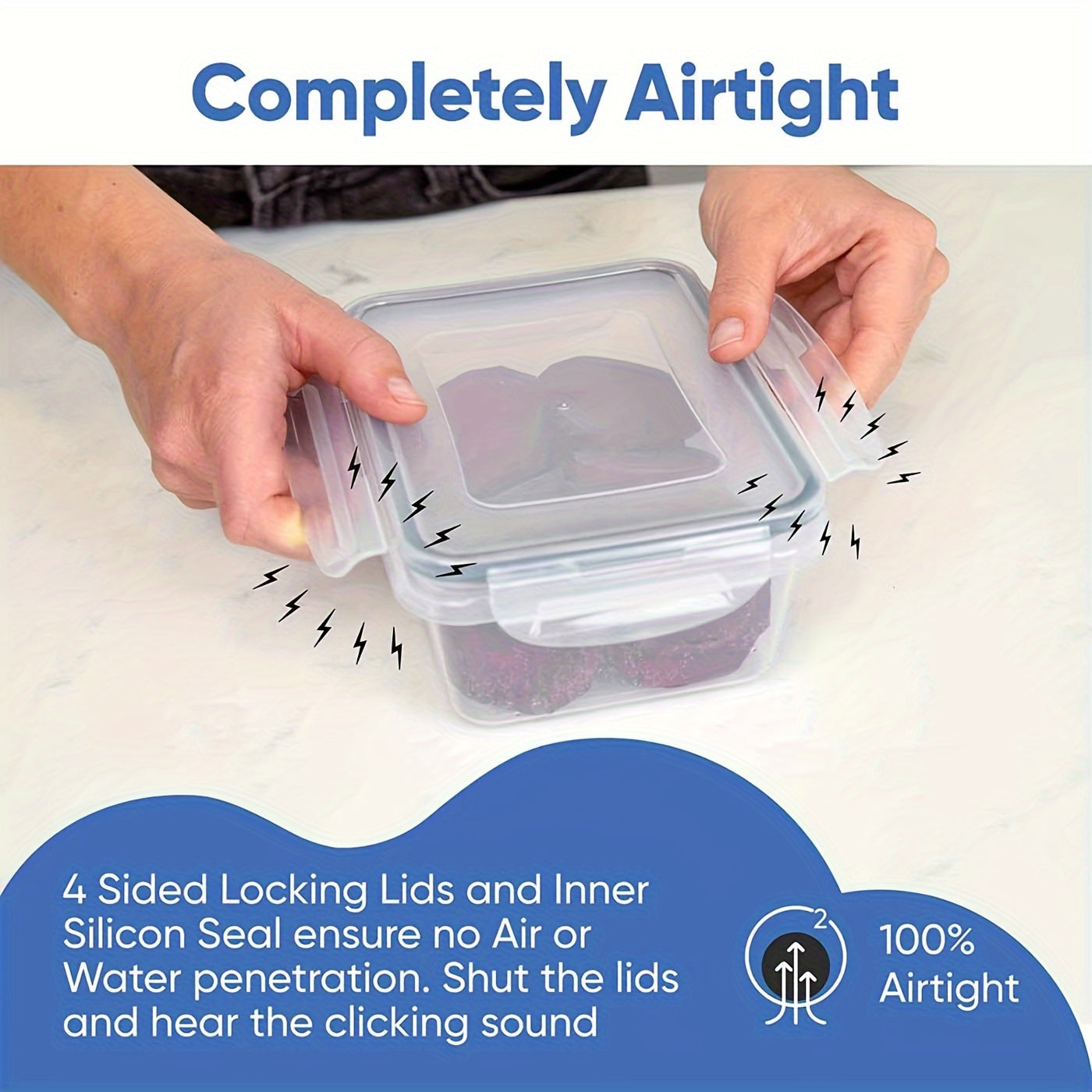 48pcs, Food Container, Plastic Food Storage Containers With Lids, BPA Free, Stackable, Different Sizes Set For Kitchen Organizing, Pantry Storage And Meal Prep