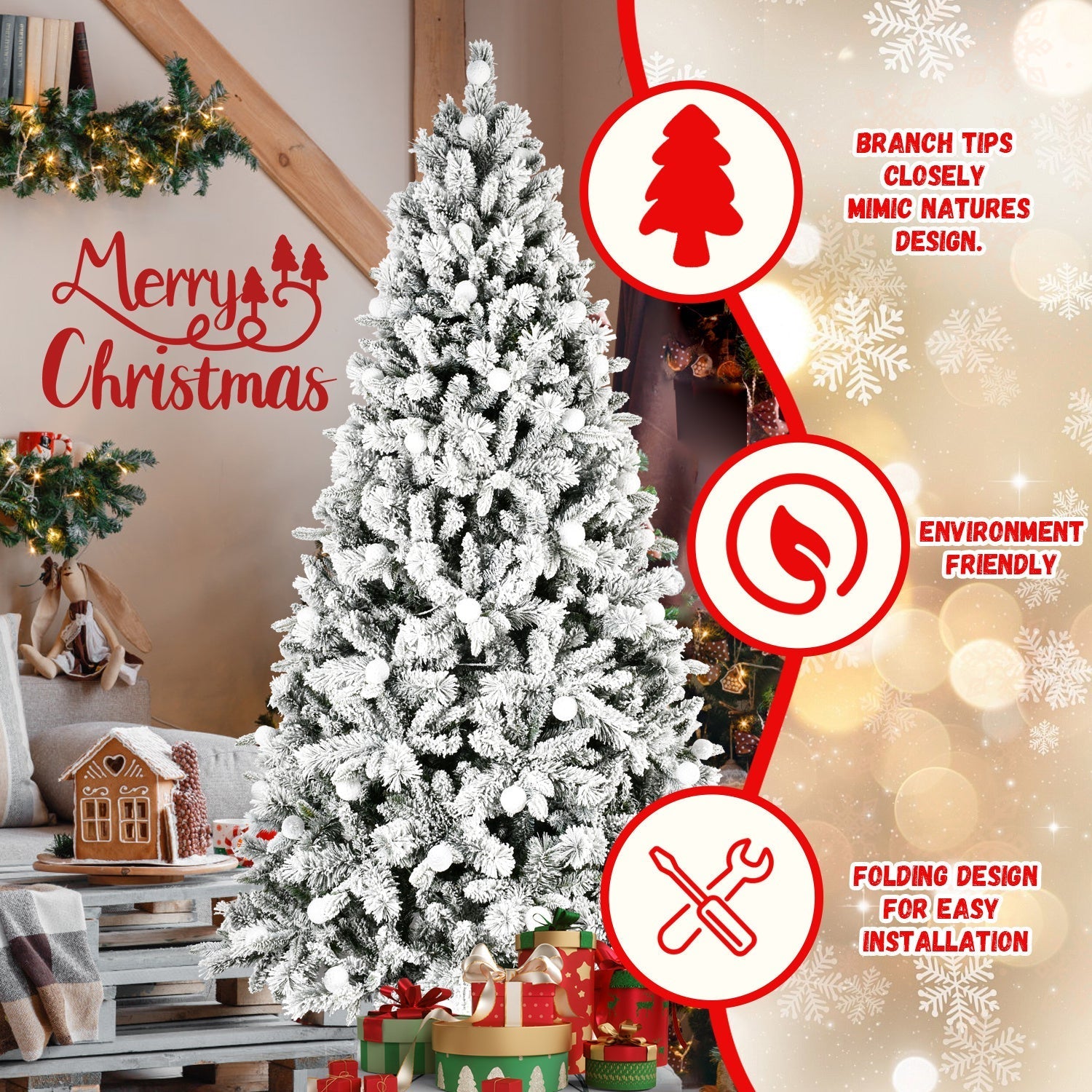 🎄 PVC Christmas Tree – Festive Home Decoration