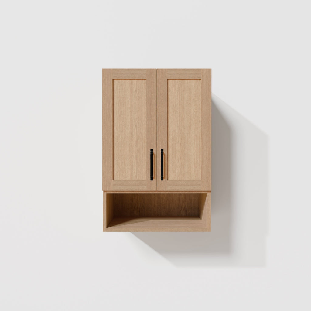 Arlo 24" x 36" Solid-Wood Wall Mounted Storage Cabinet