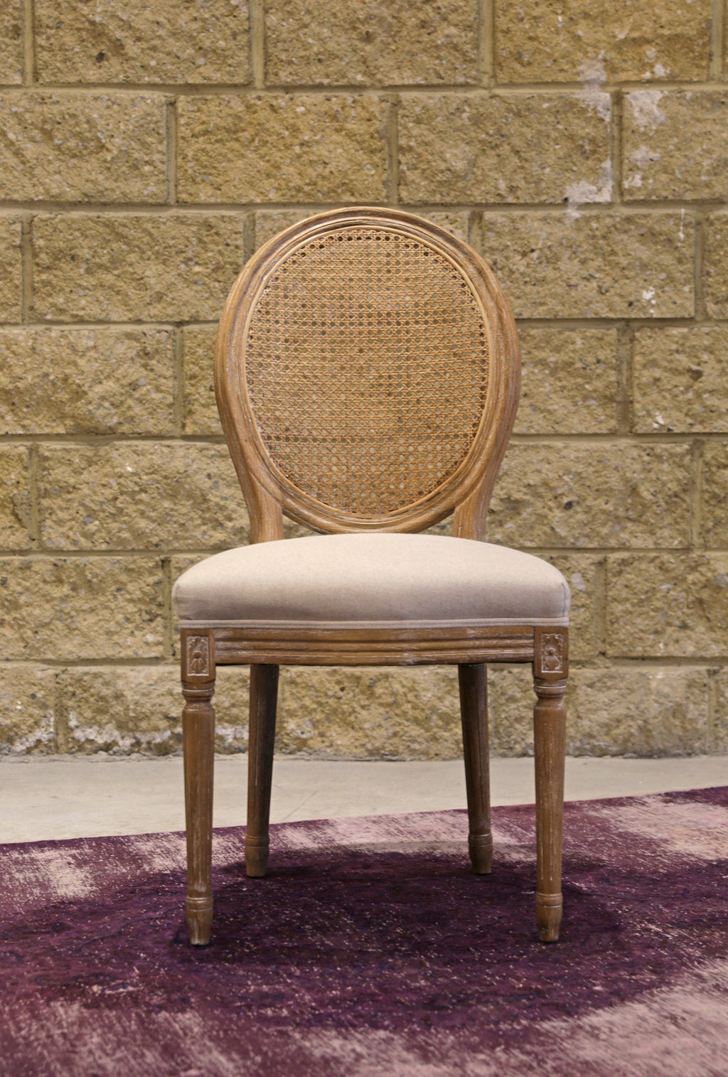LH Home Napoleon Dining Chair with Cane Back (Set of 2)