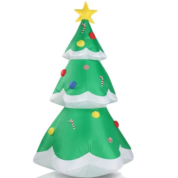 6.9 FT Lighted Christmas Inflatable Decoration - Inflatable Christmas Tree