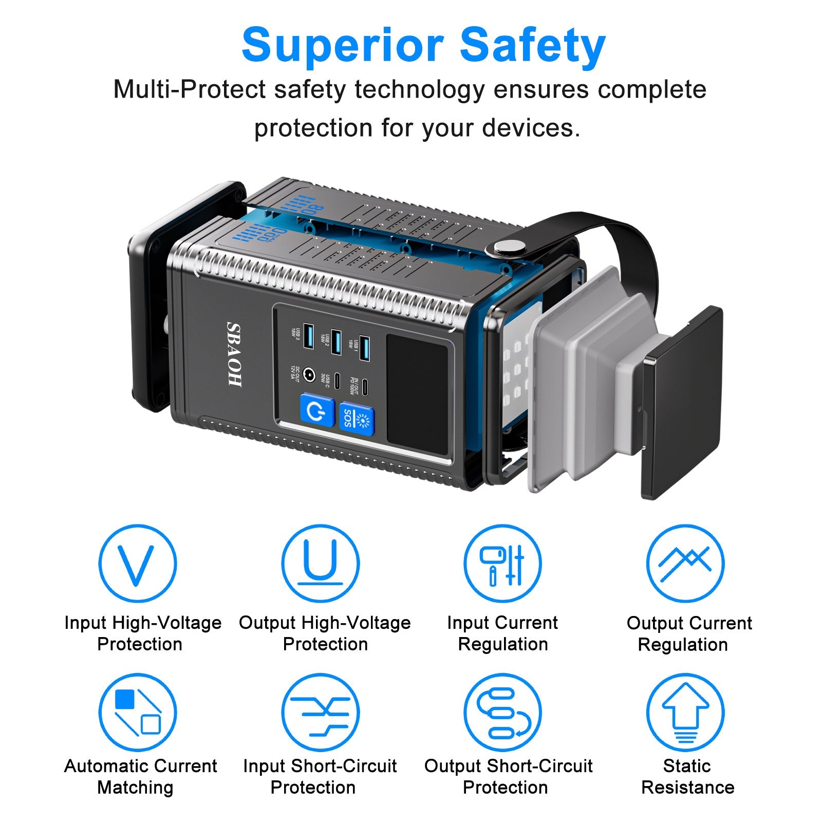 ⚡ 296 Wh Portable Camping Power Station