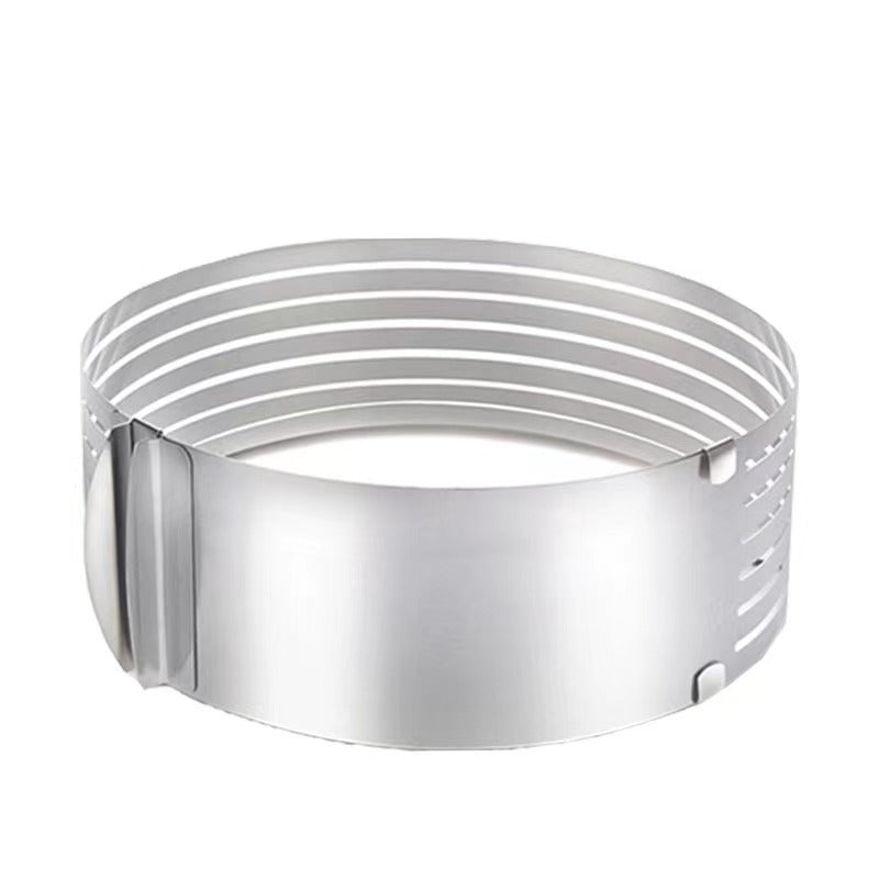 Adjustable Stainless Steel Cake Slicer Telescopic Layer Cutter for Even Baking