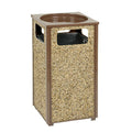 Global™ Stone Panel Trash Sand Urn Brown 17-1/2" Square X 32"H