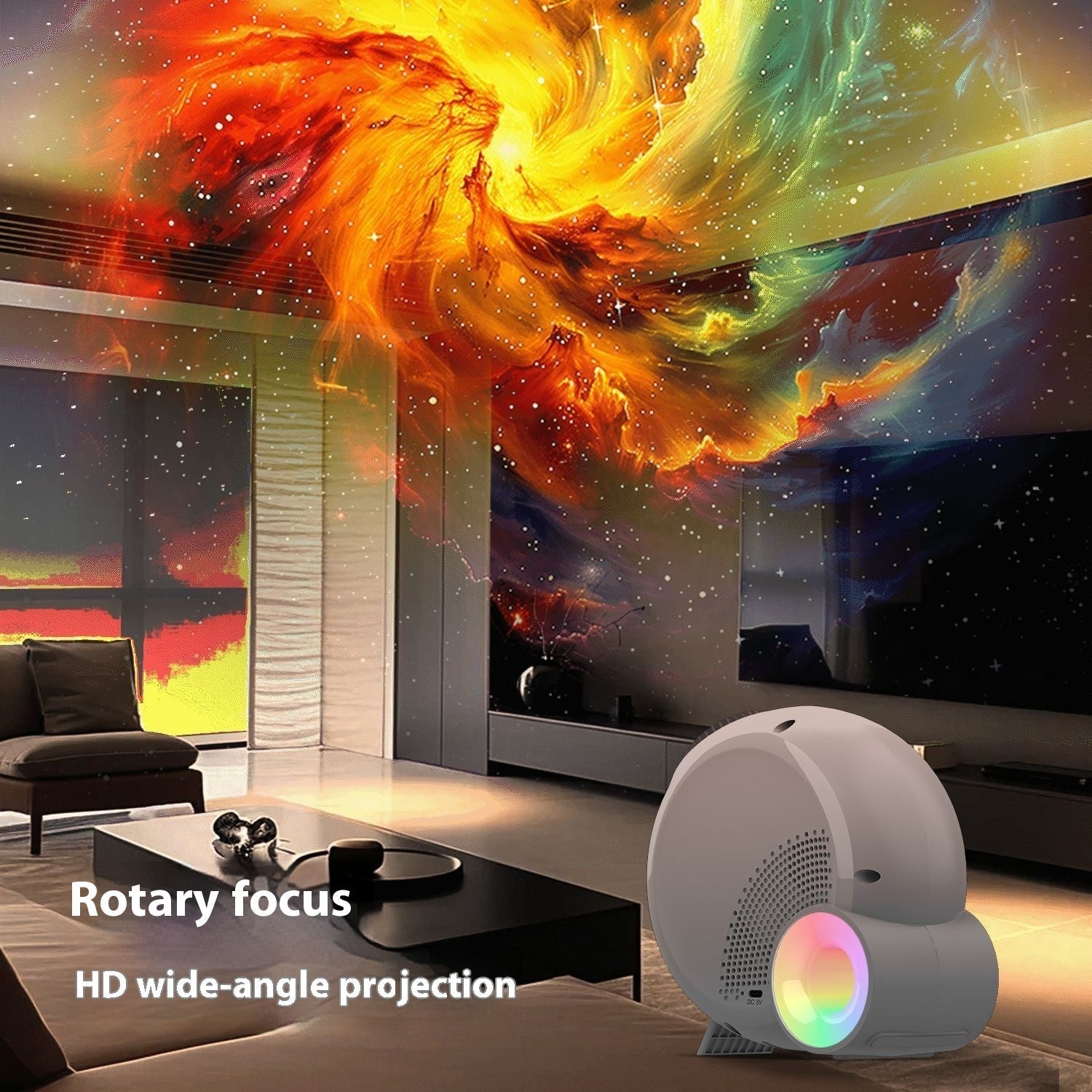 🌌 Star Light Projector – Galaxy Night Light for Bedroom & Home