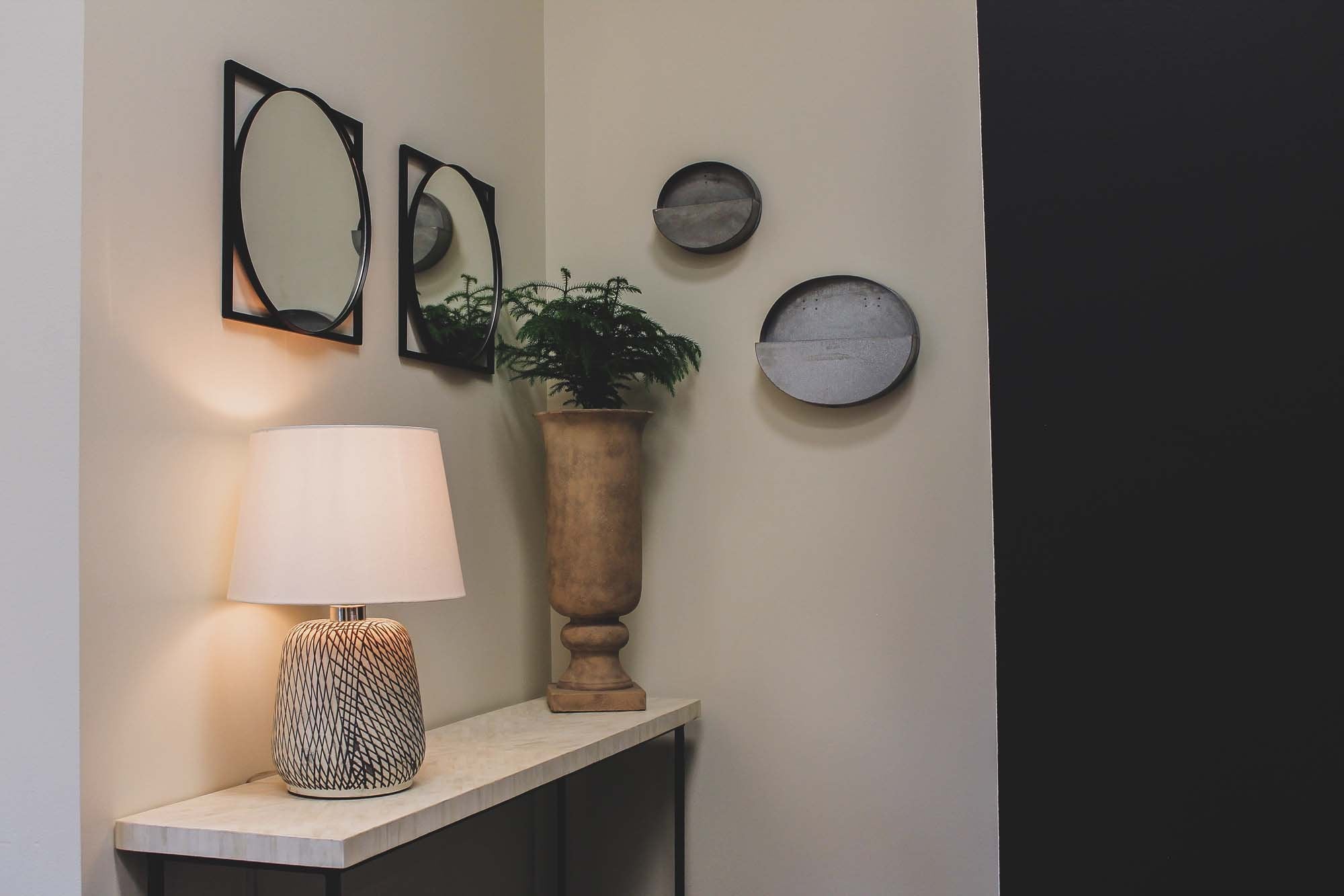 LH Home Skye Swirl Lamp