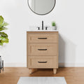 Arlo 24" Solid-Wood Vanity with Quartz Countertop
