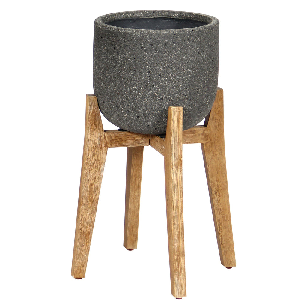 LH Home Patio Small Round Standing Pot