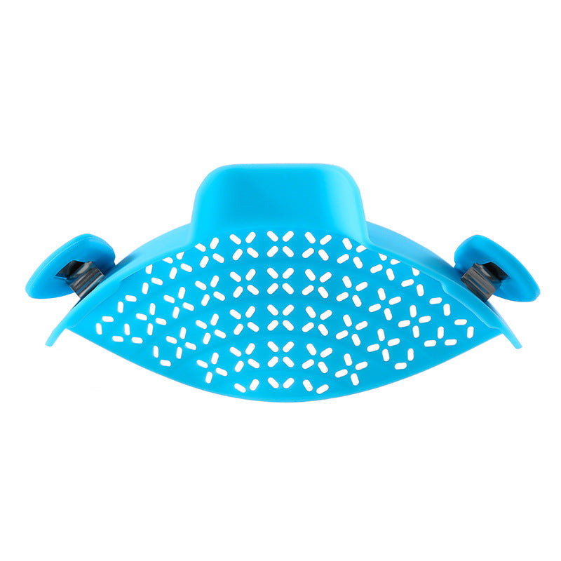 Silicone Pot Side Drain Stopper & Strainer – Spill-Proof, Heat-Resistant Kitchen Tool