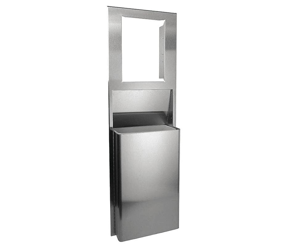 Custom Trash Can, 9.6 gal., Stainless Stl