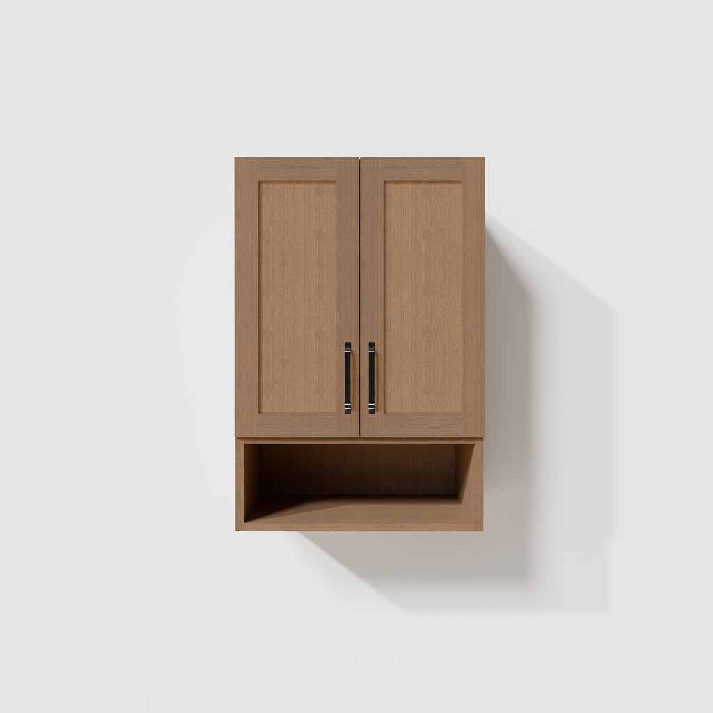 Arlo 24" x 36" Solid-Wood Wall Mounted Storage Cabinet