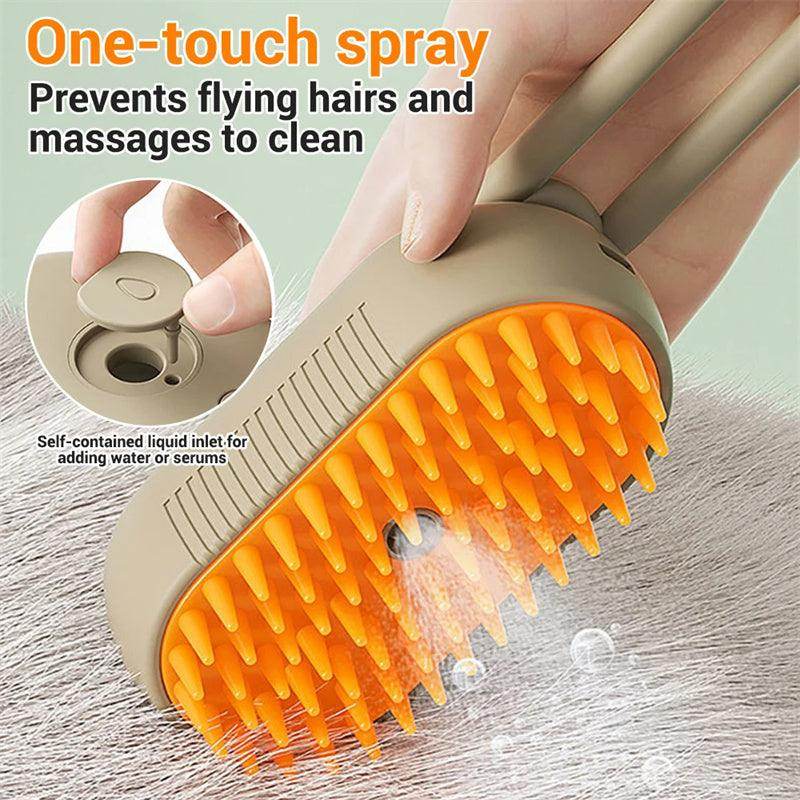 Cat Steam Brush For Massage Pet Grooming Comb