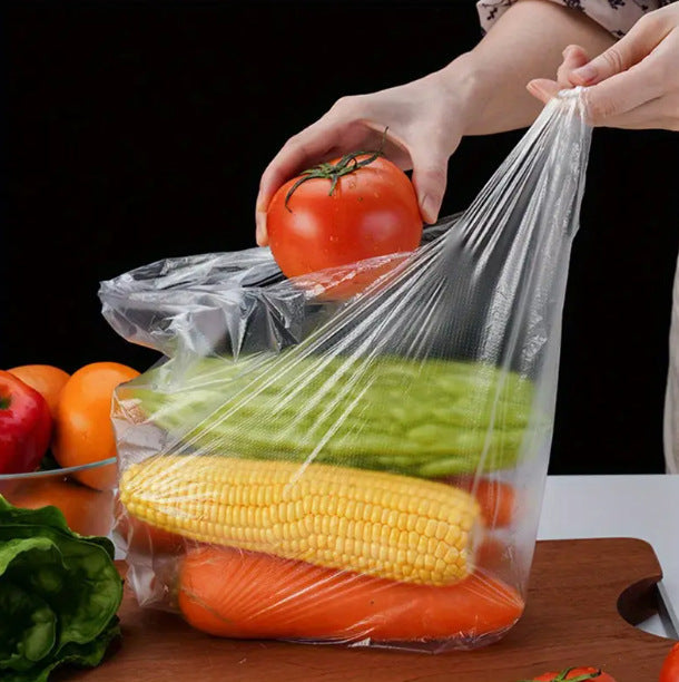 Multi-Size PE Food Storage Bags ? Freezer & Microwave Safe Vegetable and Food Storage