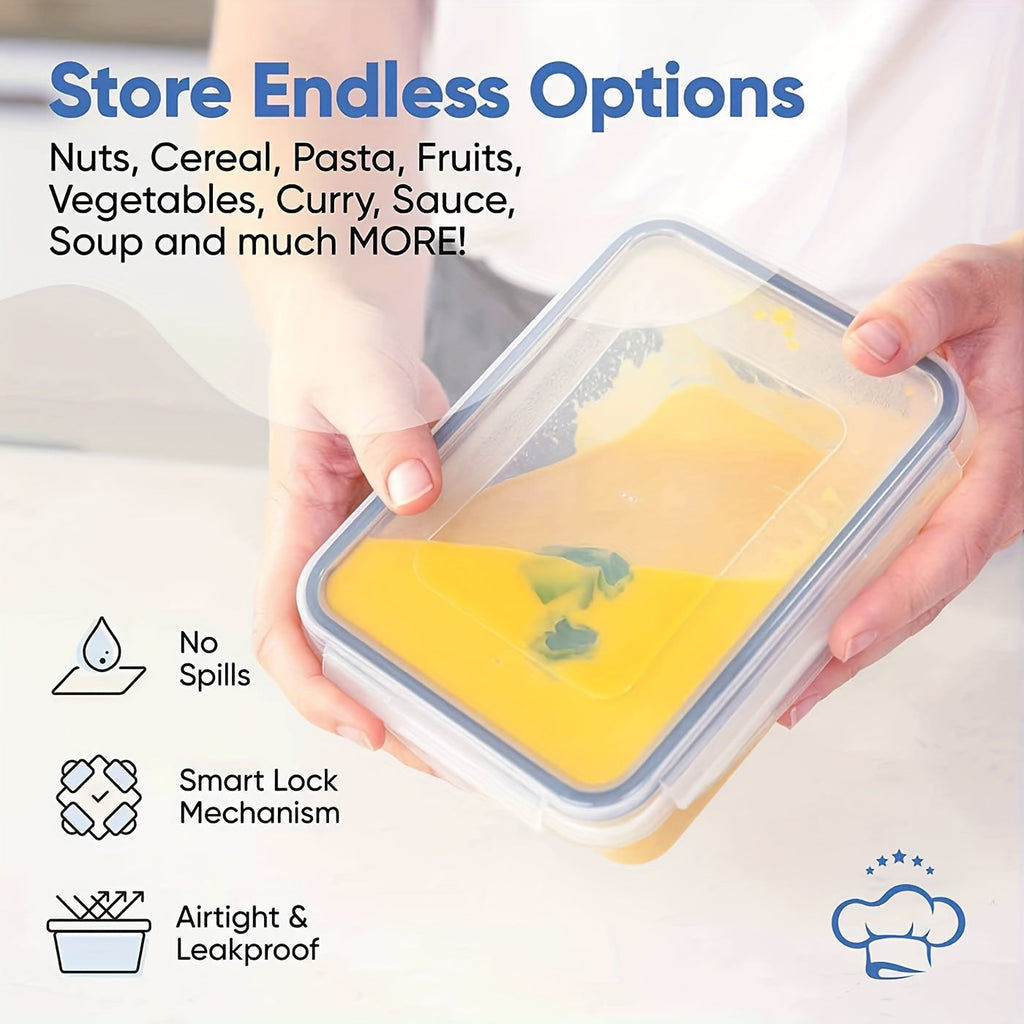 48pcs, Food Container, Plastic Food Storage Containers With Lids, BPA Free, Stackable, Different Sizes Set For Kitchen Organizing, Pantry Storage And Meal Prep
