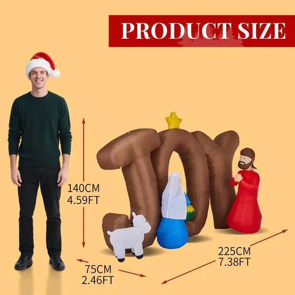 7.5FT Lighted Christmas Inflatable Decoration