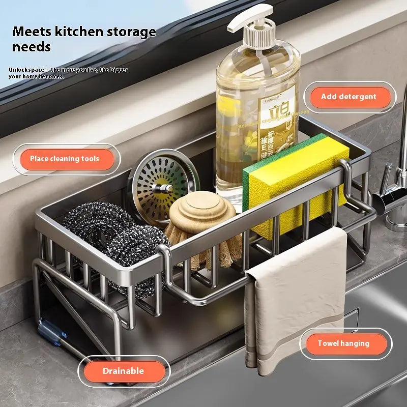 Kitchen Sink Caddy Draining Rack