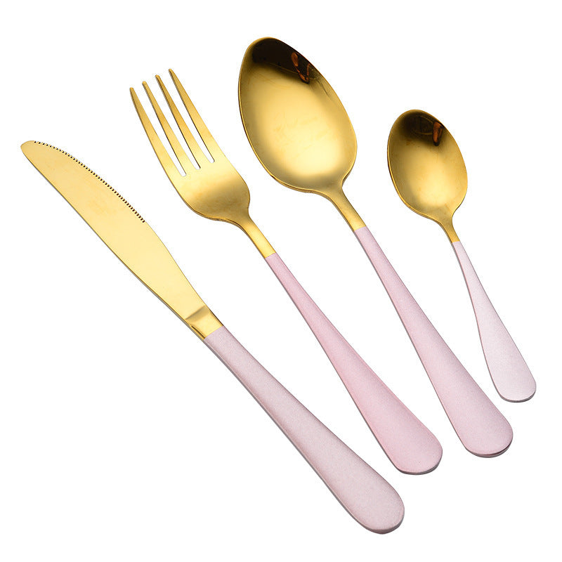 4-Piece Stainless Steel Cutlery Set  Mirror Polished Knife, Fork & Spoon for Home & Restaurant