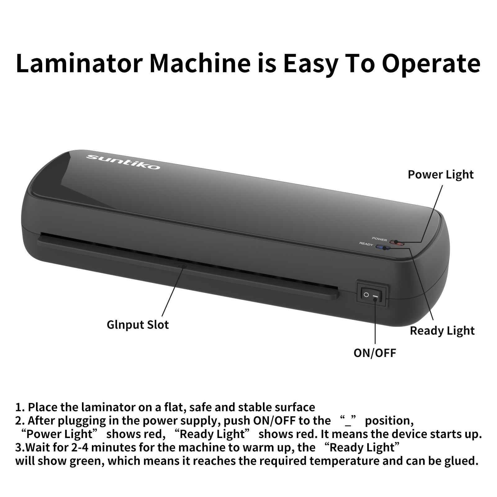 📄 Quick Warm-Up Laminator – Fast Laminating for A4, A5 & A6