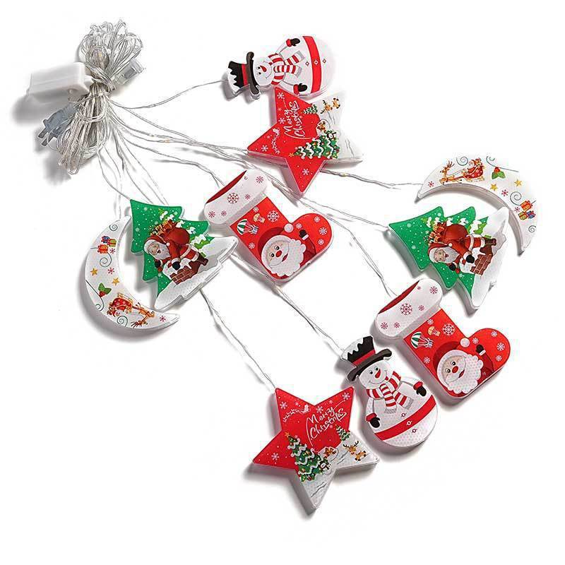 ✨ Painted Christmas Curtain Lights – Festive LED Ambience Décor
