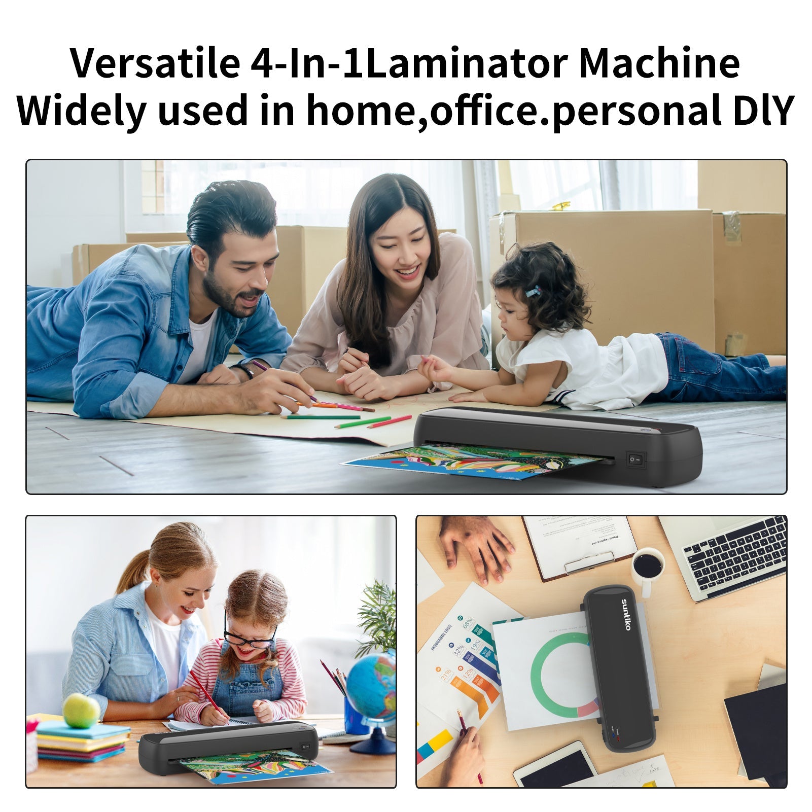 📄 Quick Warm-Up Laminator – Fast Laminating for A4, A5 & A6