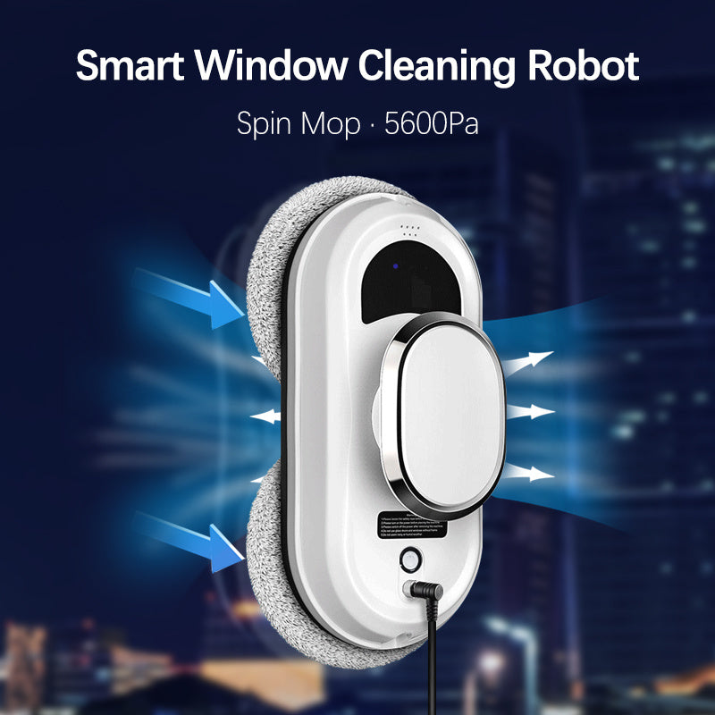Smart Window Cleaning Robot – 5600 Pa Strong Suction & Remote Control