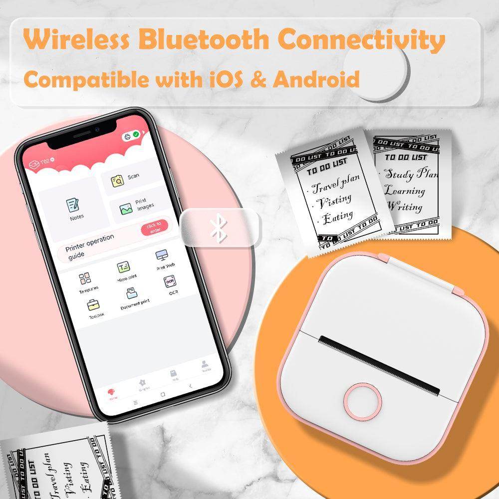 Portable inkless label printer for home use