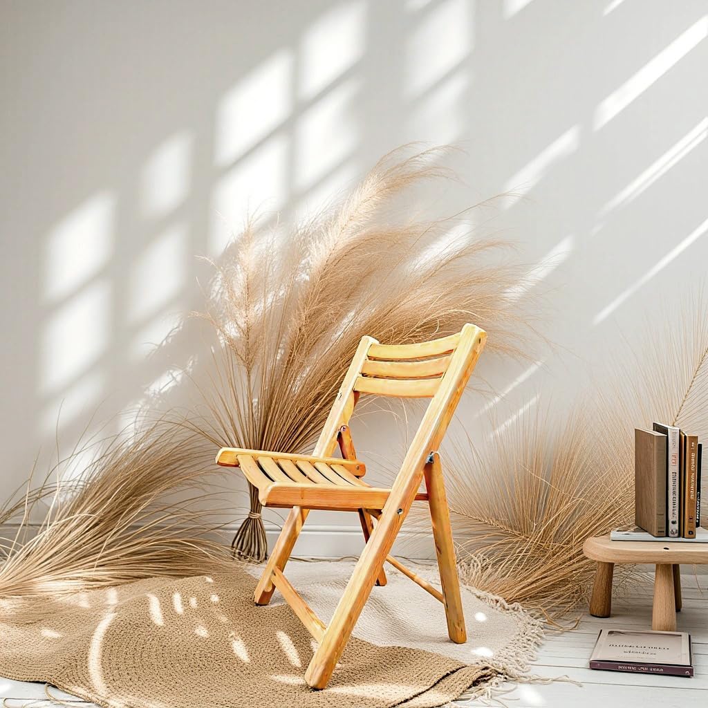 Folding Dining Chair – Beech Wood, Indoor/Outdoor, Space-Saving Design