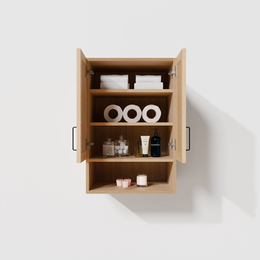 Arlo 24" x 36" Solid-Wood Wall Mounted Storage Cabinet