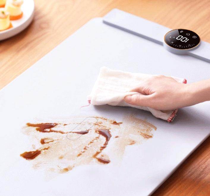 Silicone Foldable Warm Chopping Board with Digital Display