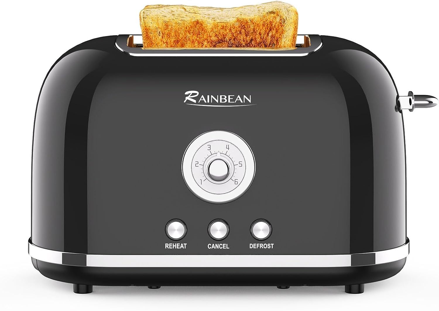 Retro 2-Slice Stainless Steel Toaster