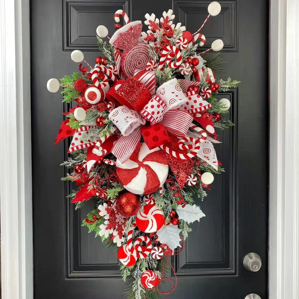 🎄 Christmas Upside-Down Tree – Unique Door & Wall Holiday Decoration