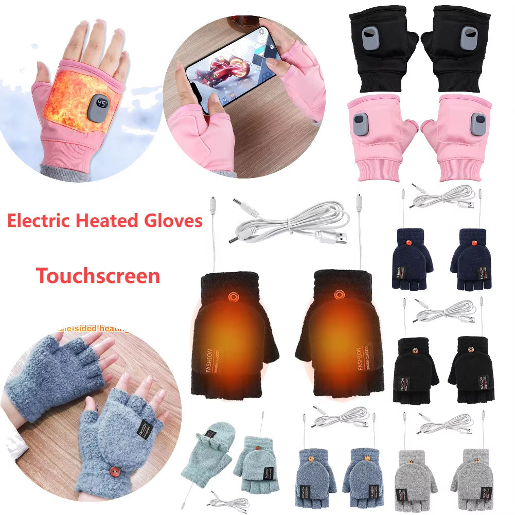 🧤 Electric Heating Winter Gloves – USB Rechargeable Smart Warm Gloves