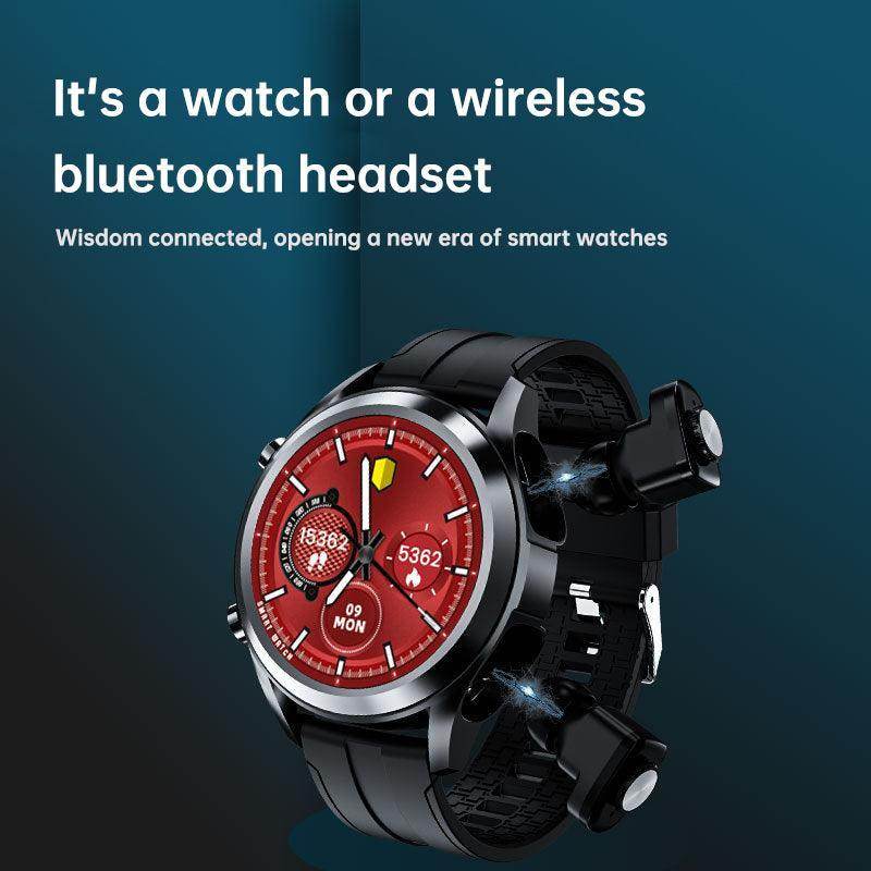 Headset Sports Bracelet 2-In-1 Heart Rate Monitoring Smart Watch