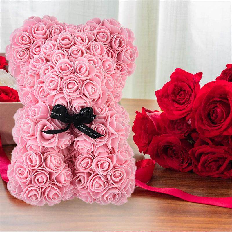 Valentine Foam Forever Rose Teddy Bear