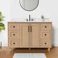 Arlo 48" Solid-Wood Vanity with Quartz Countertop