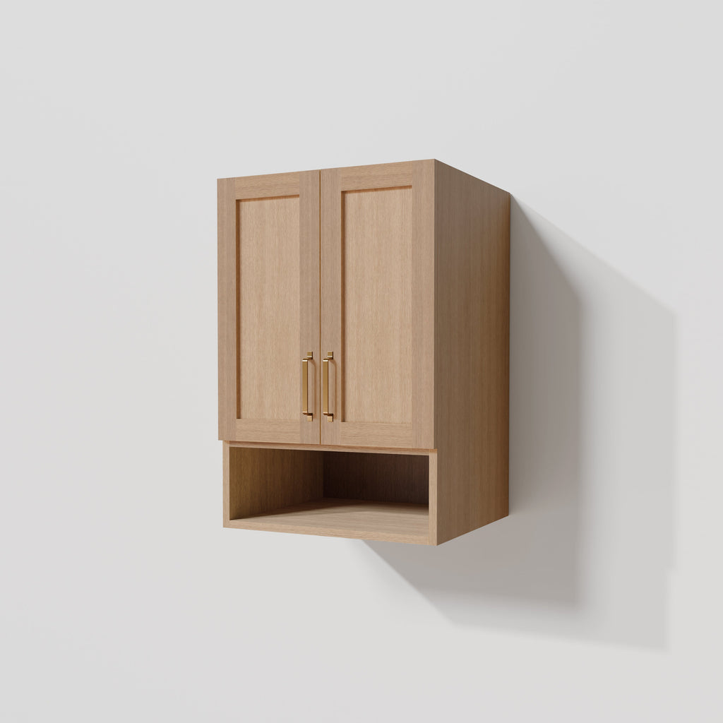 Arlo 24" x 36" Solid-Wood Wall Mounted Storage Cabinet