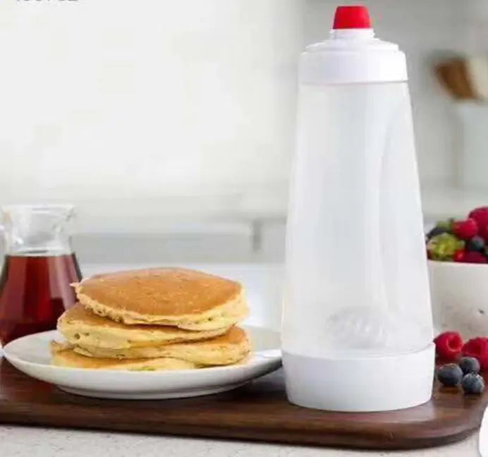 Hand Crank Batter Dispenser Bottle Pancake Muffin Baking Mixer