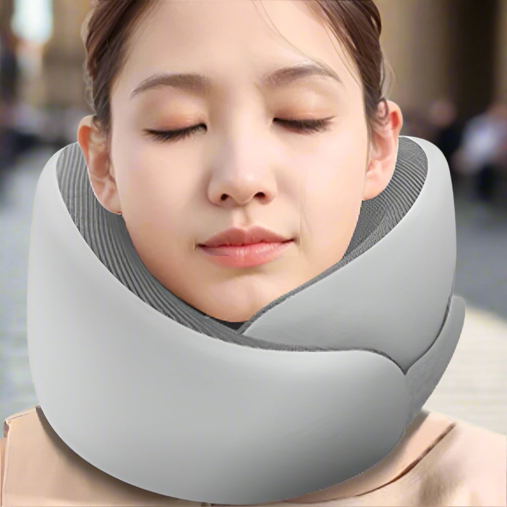 🌟 Adjustable Memory Foam U‑Shaped Travel Neck Pillow