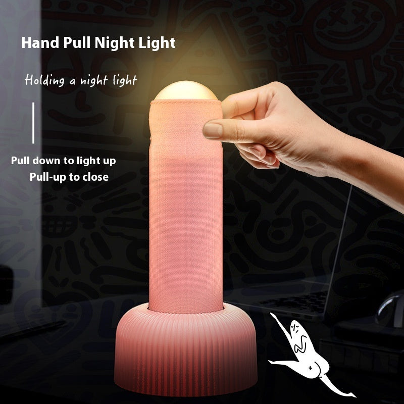 🌙 Creative Handheld Night Light – LED Beads Lantern with Table Base