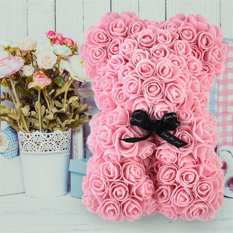 Valentine Foam Forever Rose Teddy Bear