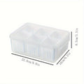 6-Tier Transparent Kitchen Storage Box Set with Lid - Heavy-Duty Plastic Food-Safe Organizer for Fridge, Freezer, Pantry, Kitchen - Space-Saving Design with Ventilation Holes, Stackable Refrigerator Storage Containers