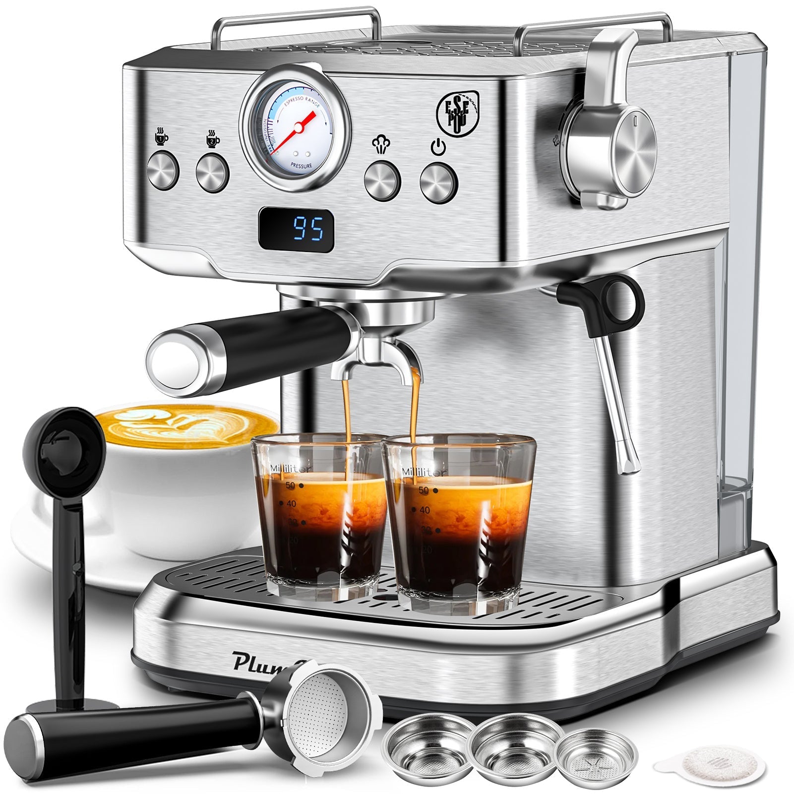 ☕ 20-Bar Professional Espresso Machine