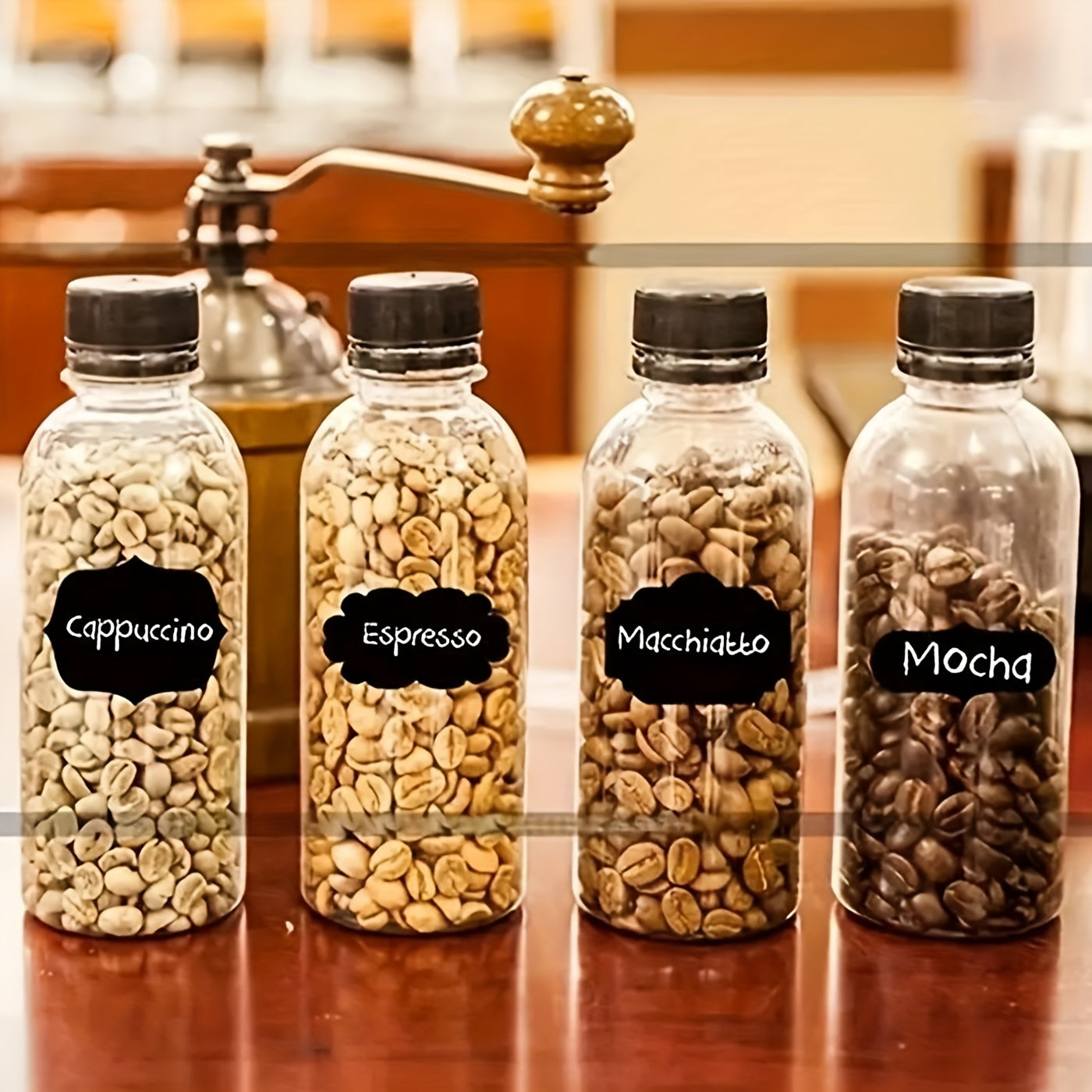 36pcs Reusable Food Storage Container Labels With Pen - Waterproof, Glue-Free, Self-Adhesive, Blackboard Sticker For Spices, Cheese, And More - Kitchen Accessories