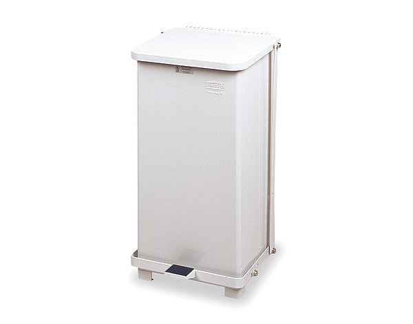 CAN STEP ON SQUARE 12GAL W/LINER WH