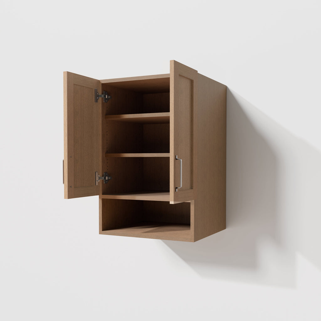 Arlo 24" x 36" Solid-Wood Wall Mounted Storage Cabinet