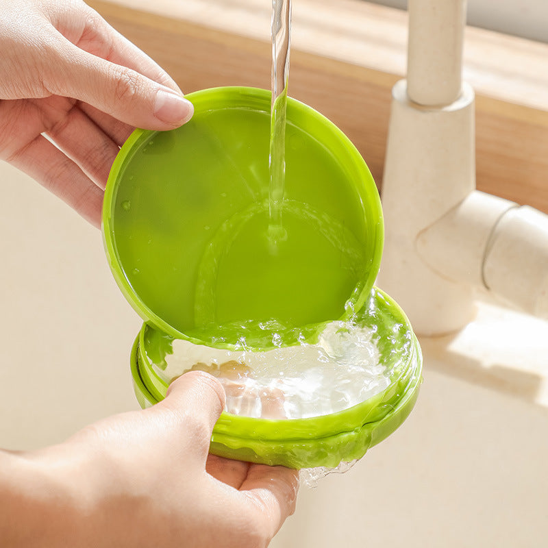 Transparent Fruit & Vegetable Storage Container ? Compact ABS & Silicone Food Saver