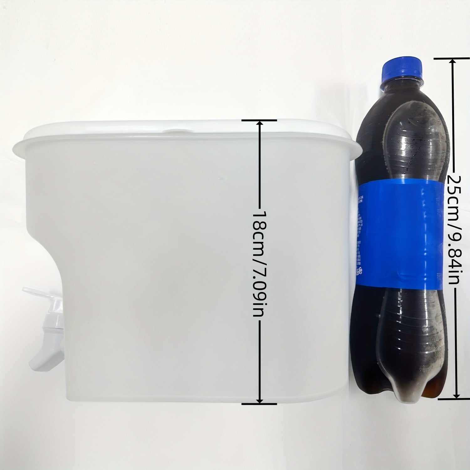1pc, Refrigerator Cold Kettle, Summer Cooling Large Capacity Fruit Tea Kettle, Household High Temperature Resistant Drink Bucket, With Faucet Ice Water Juice Bucket, Kitchen Supplies, Bar Supplies