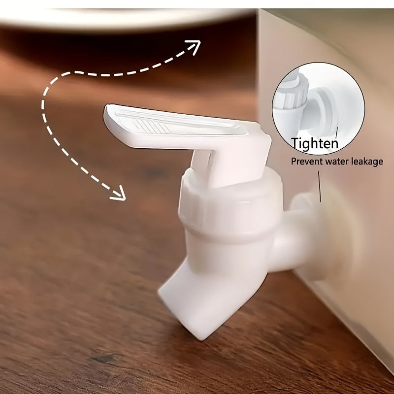 1pc, Refrigerator Cold Kettle, Summer Cooling Large Capacity Fruit Tea Kettle, Household High Temperature Resistant Drink Bucket, With Faucet Ice Water Juice Bucket, Kitchen Supplies, Bar Supplies