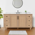 Arlo 60" Solid-Wood Single Sink Vanity with Quartz Countertop